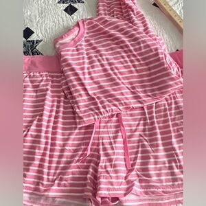 Draper James Pink Striped Pajama Set